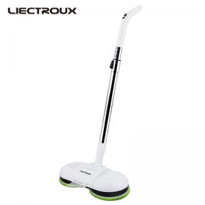 LIECTROUX Cordless Dual Spin Electric Mop & Waxer with Water Spray & Wax Spray Functions,Wireless Mopping and Waxing Robot F528A