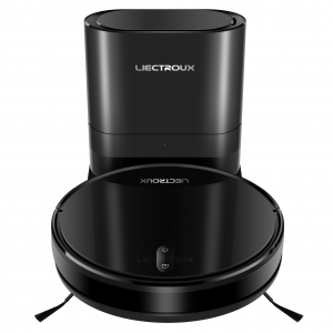 Liectroux M200 Robot Vacuum Cleaner Self Emptying and Mop Combo,Automatic Dirt Disposal,Empties Itself For Up To 60 Days, Smart Mapping, 6000Pa Suction,Works With Alexa and Google Assistant, Ideal for Pet Hair, Carpets, Hard Floors